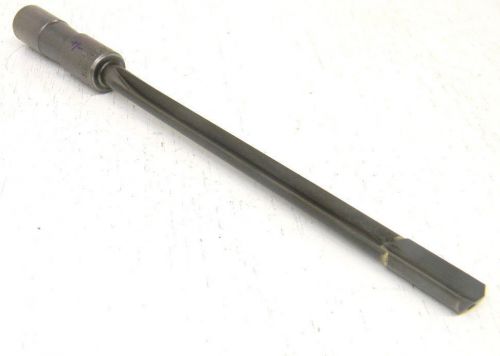 USED DRILL MASTERS USA CARBIDE TIPPED GUN DRILL .451&#034;+/- Dia x .750&#034;Shk x 10&#034;OAL