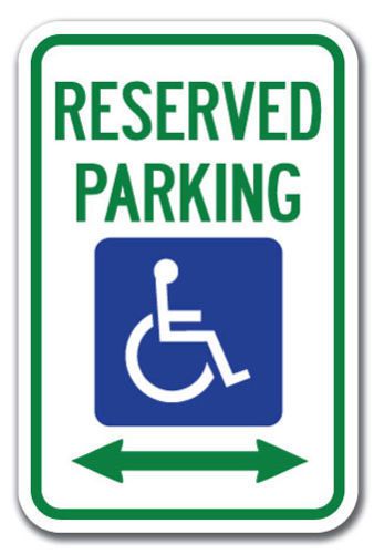 Handicapped reserved parking  12”x 18” comercial grade aluminum predrilled holes for sale