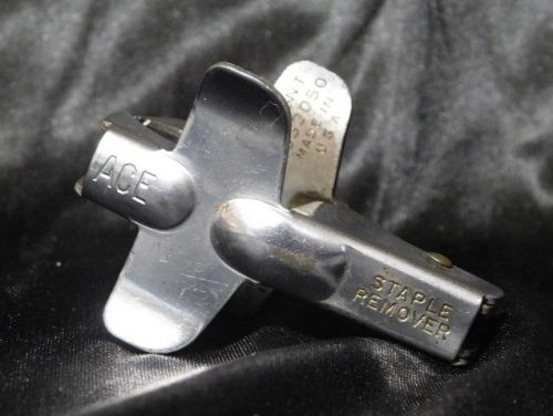 Vintage office ware ace all metal staple remover puller for sale