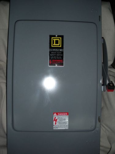 200 amp fusible disconnect Square D H364N H-364-N 600 volt HD safety switch