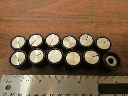 12 US-Made Control Knobs For 1/4-Inch Shafts Weighted
