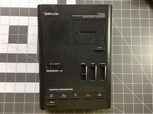 Olympus Pearlcorder T1000 Microcassette Transcriber (Untested/Broken/for parts)