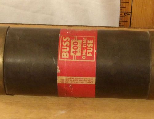 Buss NOS 400 AMP One-Time Fuse Industrial, Free Shipping
