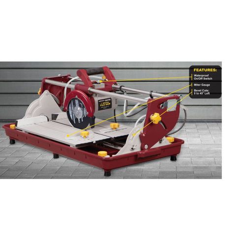 Chicago electric  7 in. 1.5 hp bridge tile saw for sale