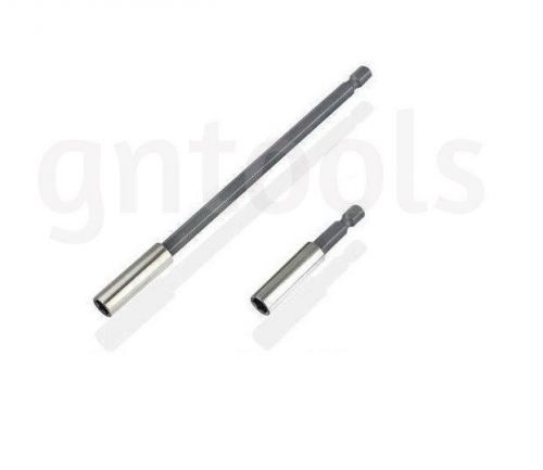 2pc magnetic bit holder extension 2-1/2&#034; &amp; 6&#034; drills &amp; power screwdriver gn3092 for sale