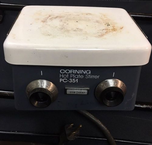 Corning PC-351 Hot Plate Stirrer Laboratory Adjustable Unit Mixer Lab Works
