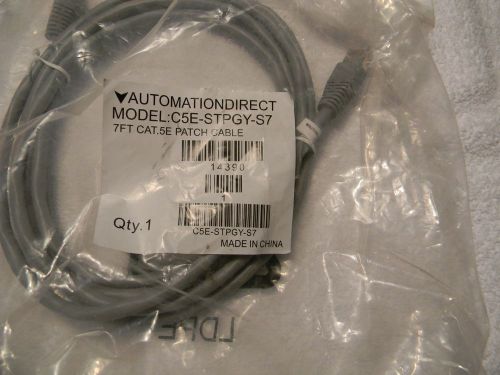Automation direct c5e-stpor-s7 cat-5e patch cable, 7&#039;, grey for sale