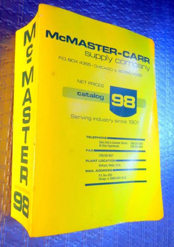 #98  McMaster-Carr Supply Company Catalog 98~1992