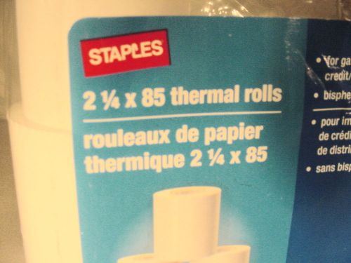 7 rolls receipt tape  2 1/4 x 85 thermal rolls credit/debit card scanners for sale