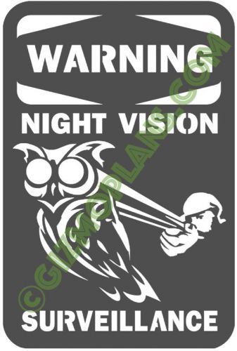 DXF Files OWL NIGHT Surveillance SIGN CNC Plasma Laser Art dxf Images