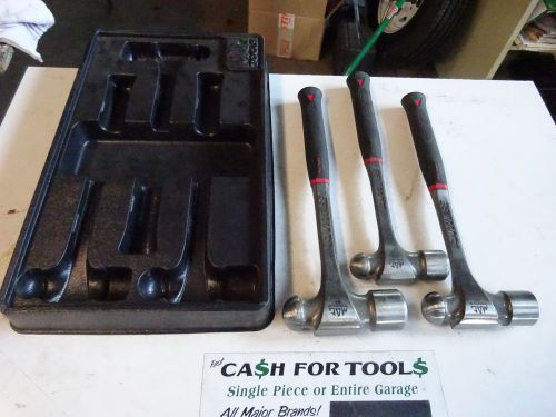 Mac tools 3 piece antivibe ball peen hammer set 32oz 40oz 48oz for sale