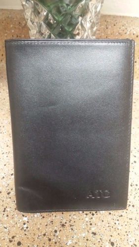 Levenger Notepad, ID, Credit Card Wallet Black NEW