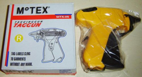 BRAND NEW YELLOW MOTEX MTX-05 TAGGING TAG GUN IN BOX TAGGER ONLY NO BARBS