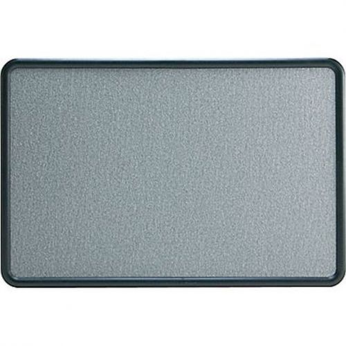 Fabric Bulletin Board, Gray Fabric with Black Frame, 3&#039;W x 2&#039;H