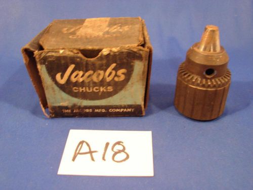 A18 JACOBS NO. 3B MOUNT 5/8 - 16 THREAD CAPACITY 1/8 - 5/8&#034; DRILL CHUCK IN BOX