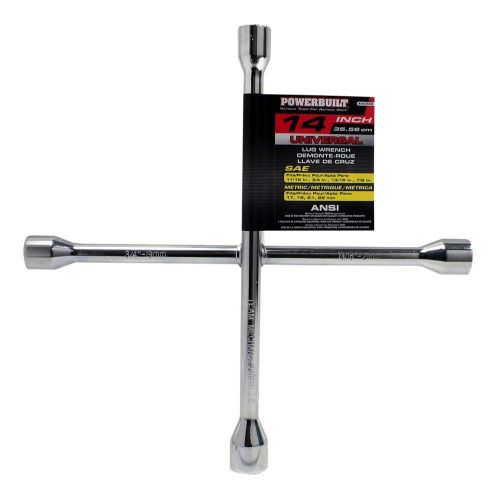 Universal Lug Wrench Tool 4 Way Tire Repair Tools Chrome Plated