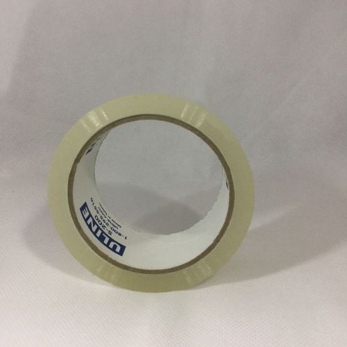 Uline industrial shipping &amp; packing tape 2&#034; x 55 yards s-200: small &amp; clear for sale