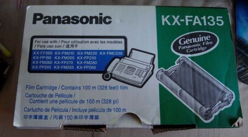 Panasonic kx-fa135 genuine fax film cartridge new ribbon lightly used cartridge for sale