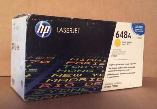 HP 648A Yellow Toner CE262A  Print Cartridge New Sealed