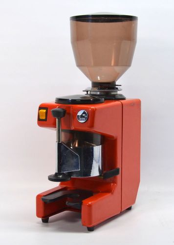 La Pavoni Zip Commercial Espresso Coffee Bean Semi-Automatic Grinder Red NICE!
