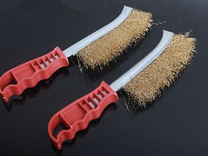 10&#039;&#039; Duty Spid Wire Hand Brush Stainless Steel Bristles Rust Paint Removal new