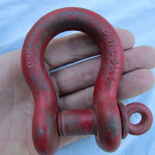 5/8&#034; ams swl 3 1/4 ton screw-pin shackle / clevis for sale