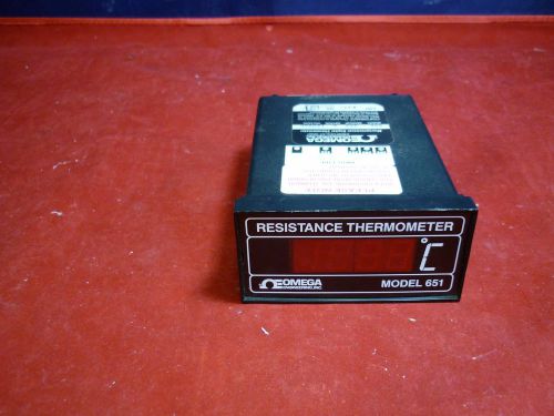 Omega Resistance Thermometer Model 651, Sensor 385 option A 120 VAC