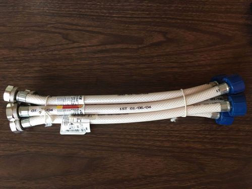 Lot of 5 12&#034; pvc toilet supply line 1/2&#034; iron pipe x 7/8&#034; 4058053 - new for sale