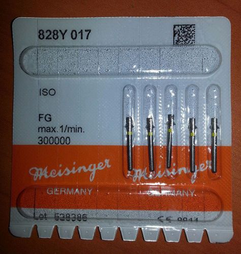 Meisinger Coarse FG Diamonds For Occlusial Reduction L=2.0mm Pack of 5