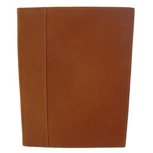 Piel leather letter-size padfolio with organizer, saddle, one size for sale