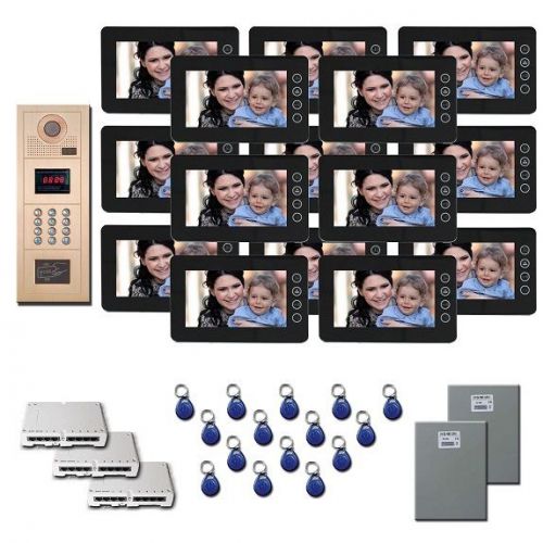 Multitenant Video Intercom 15 7&#034; color monitor door panel kit