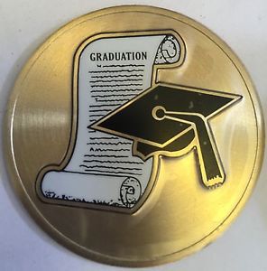 Graduation Medallion Insert 2&#034; Gold Litho By Classic Metallics 20 Piece Lot