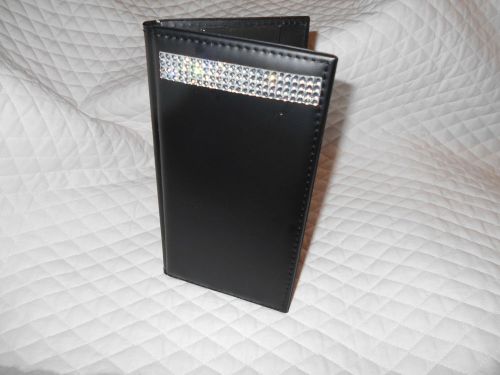 Leather GUEST CHECK PRESENTER BOOk Order Waitress Restaurant Clear Lady Pizazz
