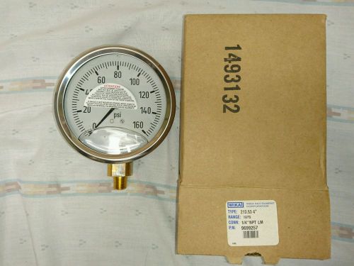 Wika 9699257 industrial pressure gauge, liquid/refillable for sale