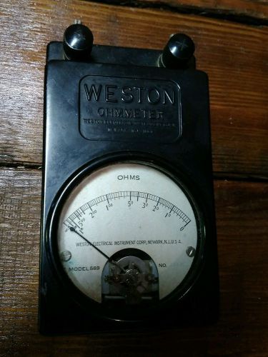 ORIGINAL Vintage Weston Ohm Meter Model 689 2 Wire