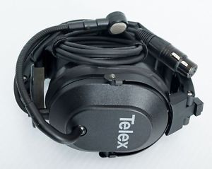 Telex hr-1 single sided headset rts audiocom dynamic mic intercom a4f 300534-007 for sale