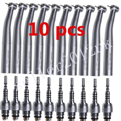 10 Dental Fiber Optic High Speed Handpiece fit KAVO LED Multiflex Coupler 6H XD1