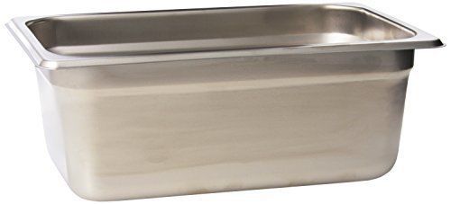 Update international njp-254 3 qt fourth size anti-jam steam table pan for sale