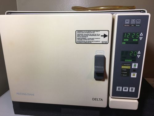 Pelton &amp; Crane Delta AF Instrument Steam Sterilizer 10&#034; Chamber Autoclave, Trays