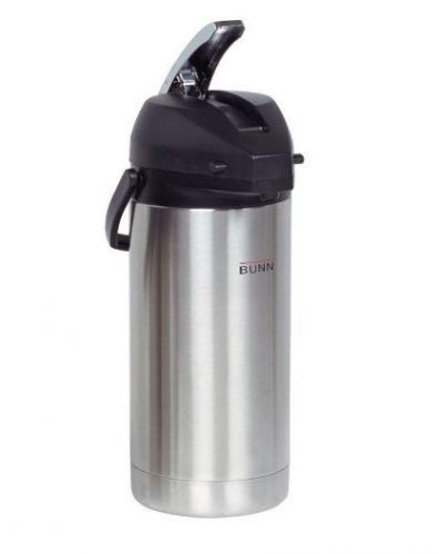 Coffee Tea Carafe Container 3.8 Liter Capacity Stainless Steel Pot Lever Action