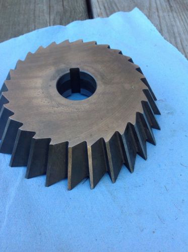 60 Degree Milling Cutter, 1 1/4&#034; Wide X 6&#034; Dia, 1 1/4&#034; Hole