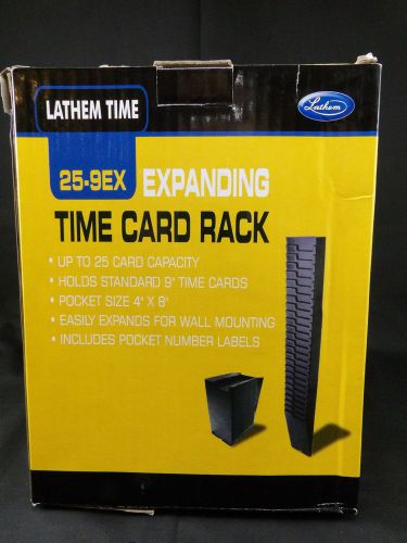 Lathem Time Expanding Card Rack 25-9EX 25 card capacity Hold 9&#034; cards