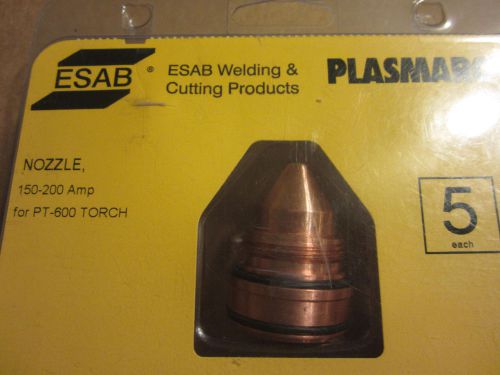 ESAB Plasma Cutting Nozzle PT-600 Torch 150-200Amp (5 pack)