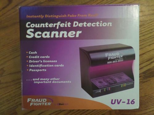 Fraud fighter uv-16 counterfeit detection scanner for sale