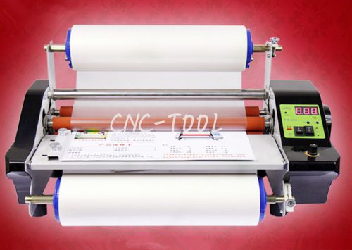 350mm Four Rollers Hot &amp; Cold Continuously Variable Roll Laminating Machine 110V