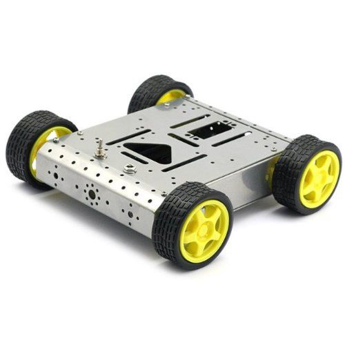 SainSmart 4WD Drive Aluminum Mobile Robot Platform for Robot Arduino UNO MEGA...