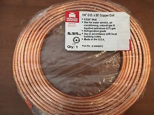 Mueller 1/4 in. O.D. x 50 ft. Copper Coil Refrigeration Pipe D 04050PS 700 PSI