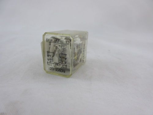 *NEW* SQUARE D 27411 PLUG IN RELAY 120V 50/60HZ *60 DAY WARRANTY*