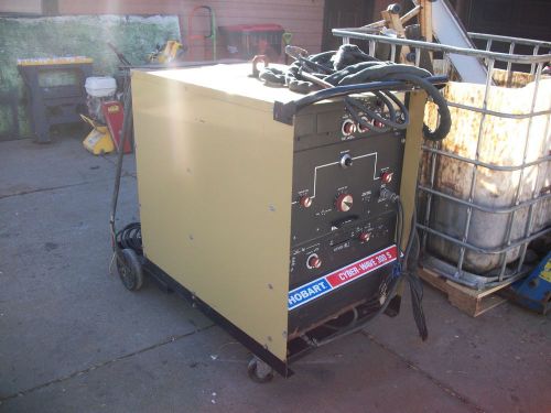 Hobart Cyber Wave 300S TIG Welder with leads GTAW Tig SMAW Stick miller lincoln