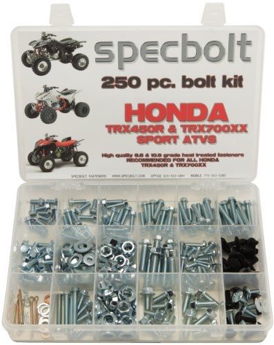 250pc Specbolt Honda TRX450R TRX450ER &amp; TRX700XX Bolt Kit for Maintenance &amp;